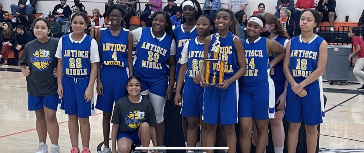 tjuanareed's tweet photo. We are so proud of our @AntiochMSBears Girls’ Basketball Team for coming in 3rd in the Eastern Division!! Shout out to @Coach_VThomas and Coach Jones for a job well done!!! #BearPride https://t.co/Ko9vppwwNS