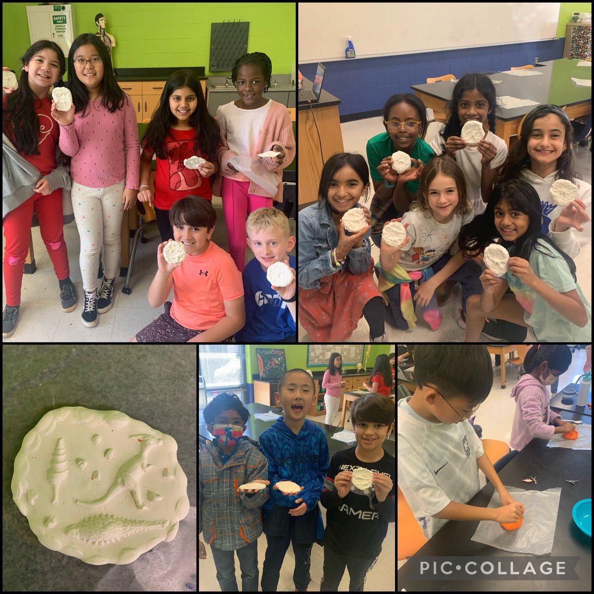 We had a great week learning a out fossils and creating cast fossils with 3rd grade! #LWESTEM