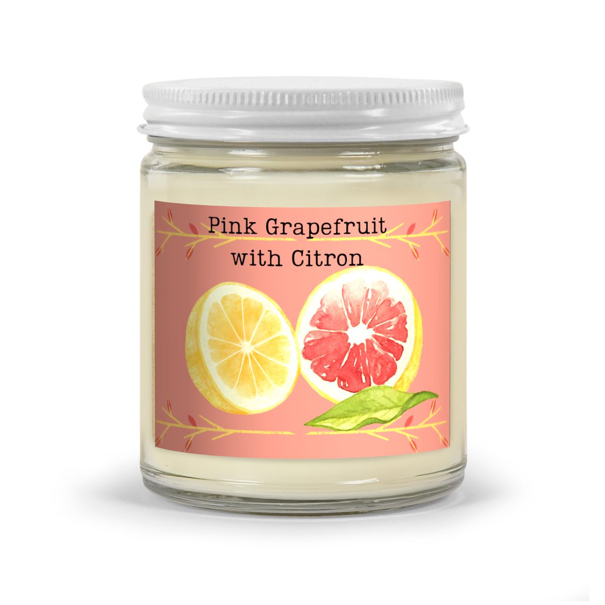 Grapefruit Scented Candle 
#scentedcandles #Candles #phthalatefree