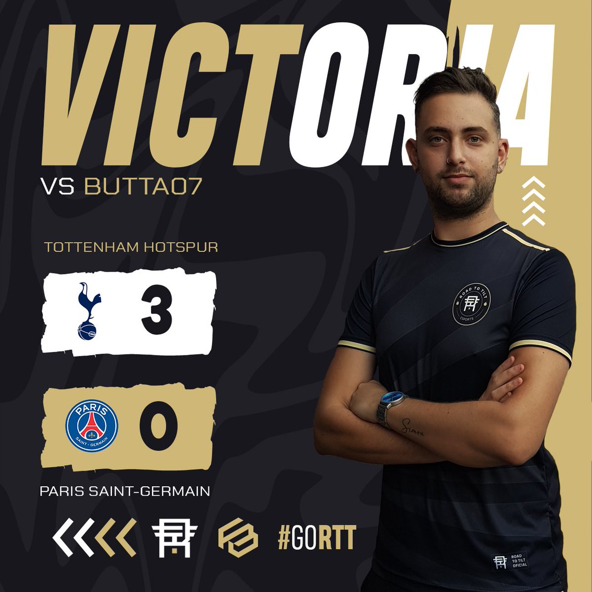 LIGA ZONE ESPORTS de FIFA 23.

VICTORIA VS BUTTA07
TOTTENHAM HOTSPUR 3:0 PSG

twitch.tv/ferbrizzio

#GoRTT #VamosRTT #FIFA23 
<a href="/FernandoBrizzio/">Fernando Brizzio ⭐️⭐️⭐️</a>