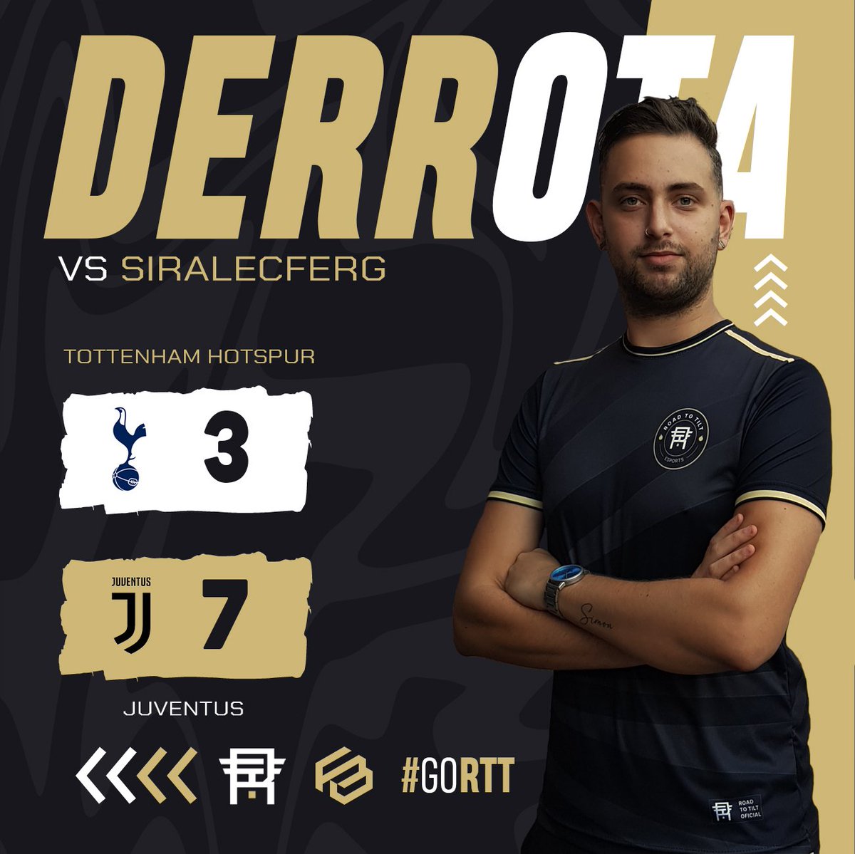 LIGA ZONE ESPORTS de FIFA 23.

DERROTA VS SIRALECFERG
TOTTENHAM HOTSPUR 3:7 JUVENTUS

twitch.tv/ferbrizzio

#GoRTT #VamosRTT #FIFA23 
<a href="/FernandoBrizzio/">Fernando Brizzio ⭐️⭐️⭐️</a>