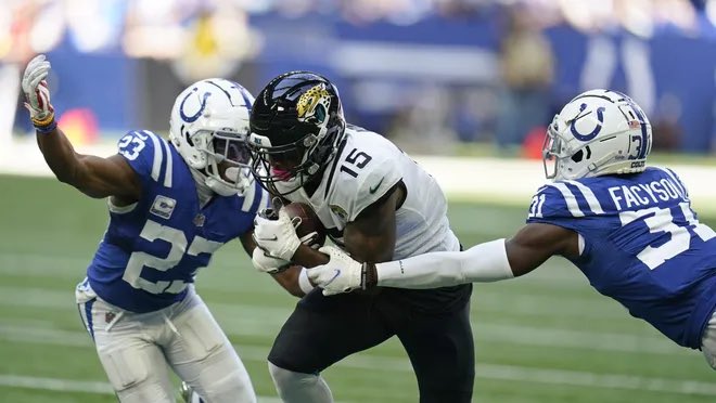 Mof_Colts2022's tweet photo. Colts continue their winning ways as they beat the Jags to stay on top of AFC standings. The team leaned on Taylor and their defense in this one. Parsons had 4 sacks and 2 FF. The defense scored 14 points. @MOFLeagues #mofs70wk17 https://t.co/Su0cRetejH