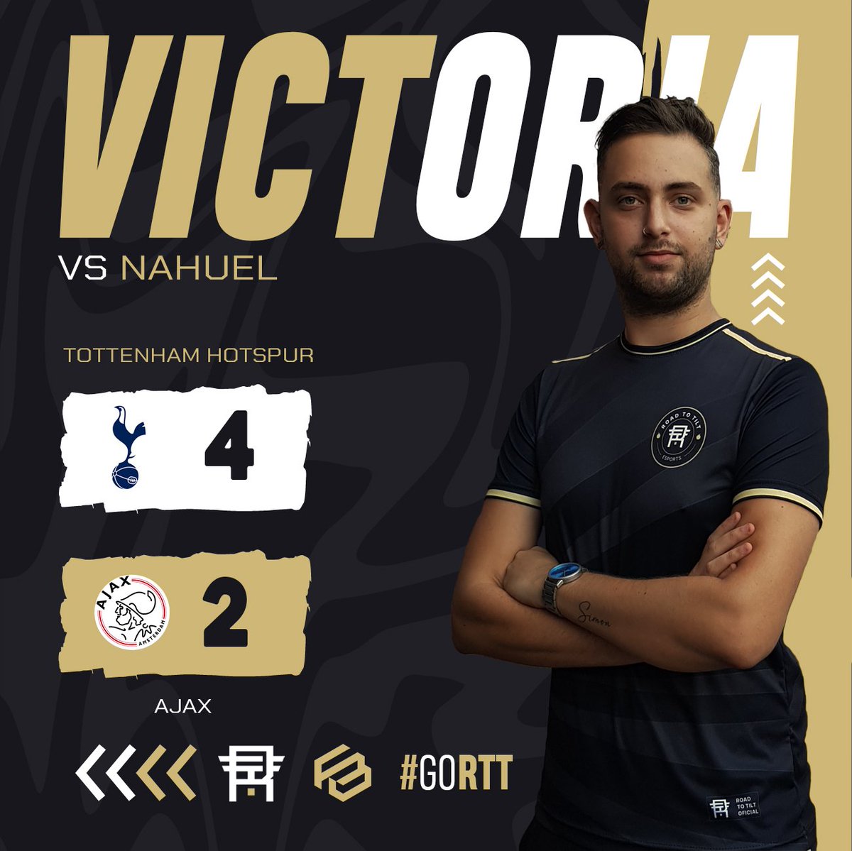 LIGA ZONE ESPORTS de FIFA 23.

VICTORIA VS NAHUEL
TOTTENHAM HOTSPUR 4:2 AJAX

twitch.tv/ferbrizzio

#GoRTT #VamosRTT #FIFA23 
<a href="/FernandoBrizzio/">Fernando Brizzio ⭐️⭐️⭐️</a>