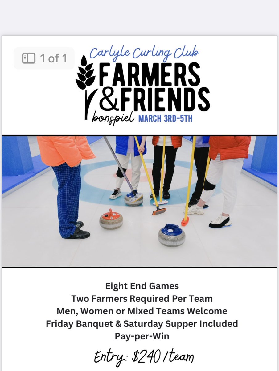 DEast81's tweet photo. Still looking for a few more teams. 1-306-577-9834 to enter. https://t.co/heVCocDR93