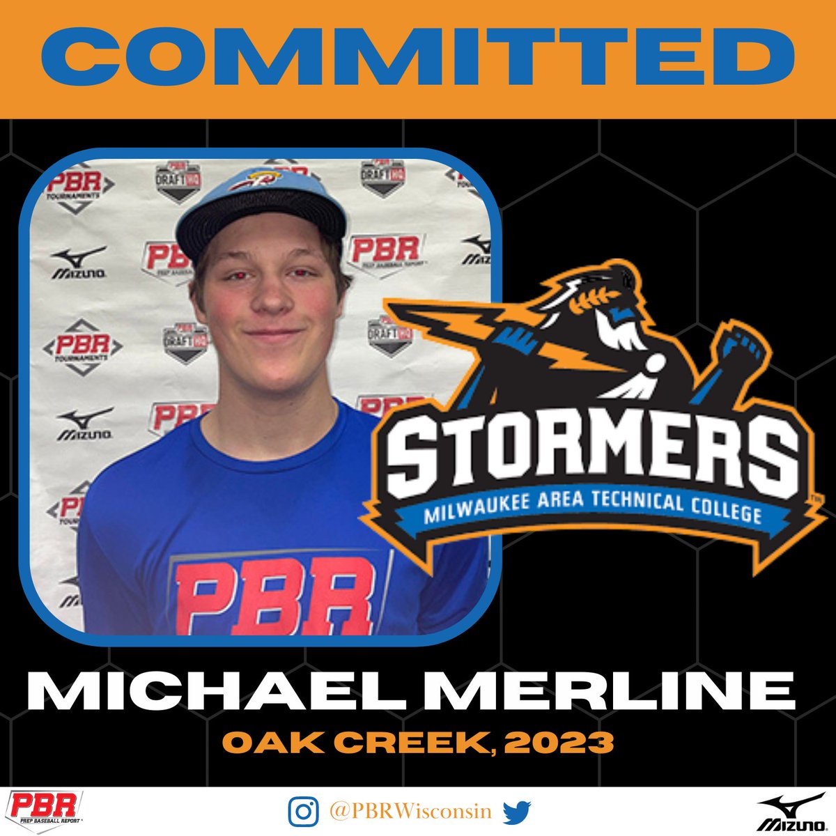RHP Michael Merline (Oak Creek, 2023) commits to Milwaukee Area Technical JC.

Currently, Merline is ranked No. 95 in Wisconsin's senior class. 

👤PROFILE: loom.ly/unk8X7o