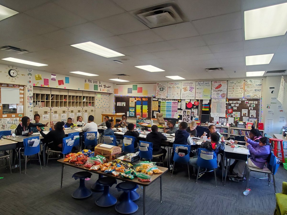 We made it through our Compliment Chart &amp; earned a Chip Party!! ❤️✌🏼🎊
Naturally we had to incorporate it into our daily lessons: comparing &amp; contrasting different chips, multiplying portion sizes.
Then we played Desert Island, just because 😎
#RocketPower 🚀 #WarrenWill