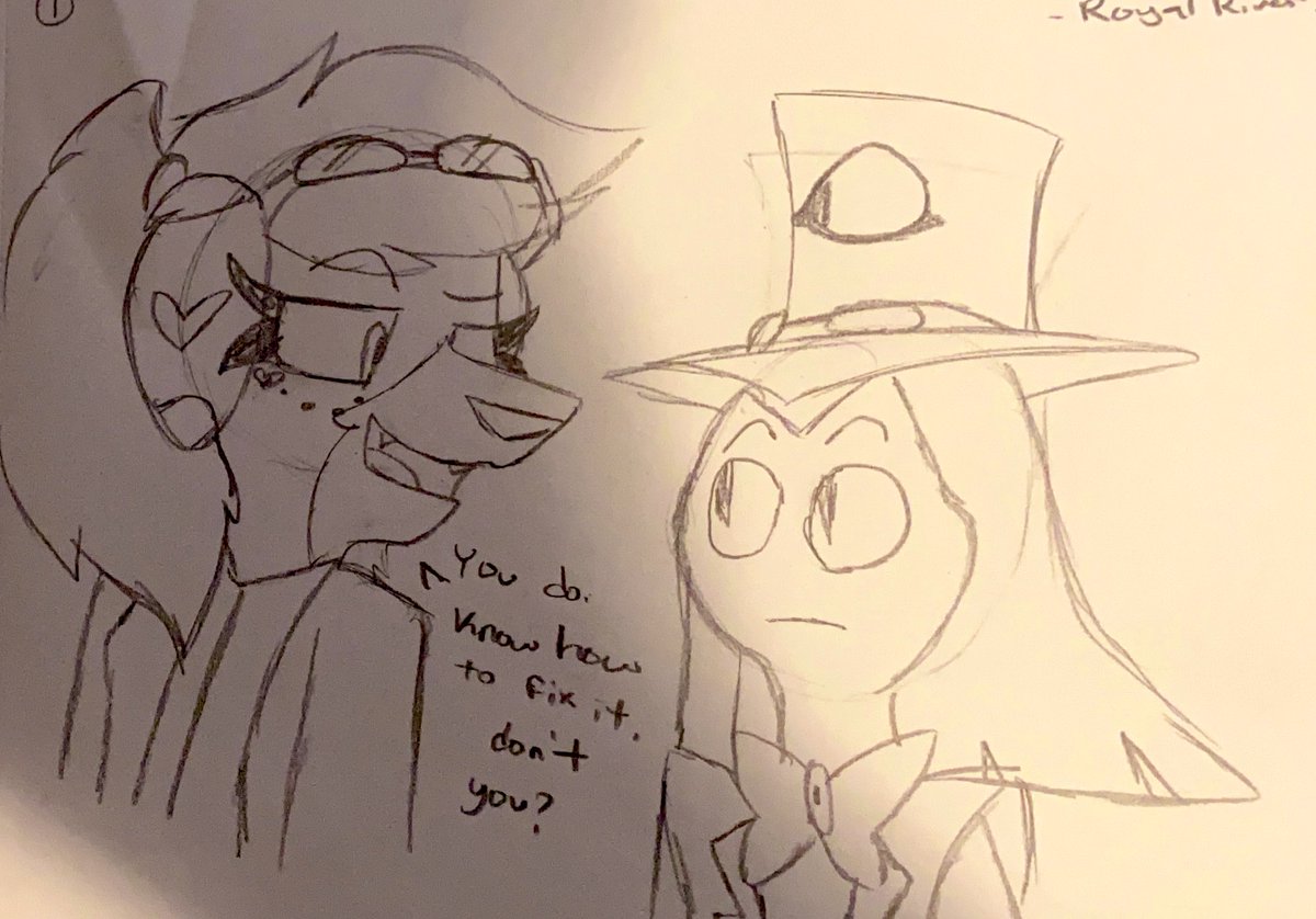 _royalriver_'s tweet image. || This Weeks School Doodles || God I Did So Much- || #HazbinHotelDoodles #HelluvaBossDoodles #HelluvaBossOCs #HazbinHotelOCs ||

|| First Up Is A Little #AustralianSnake Comic || That’s Just The Ship Name Between My OC and Sir Pentious ||