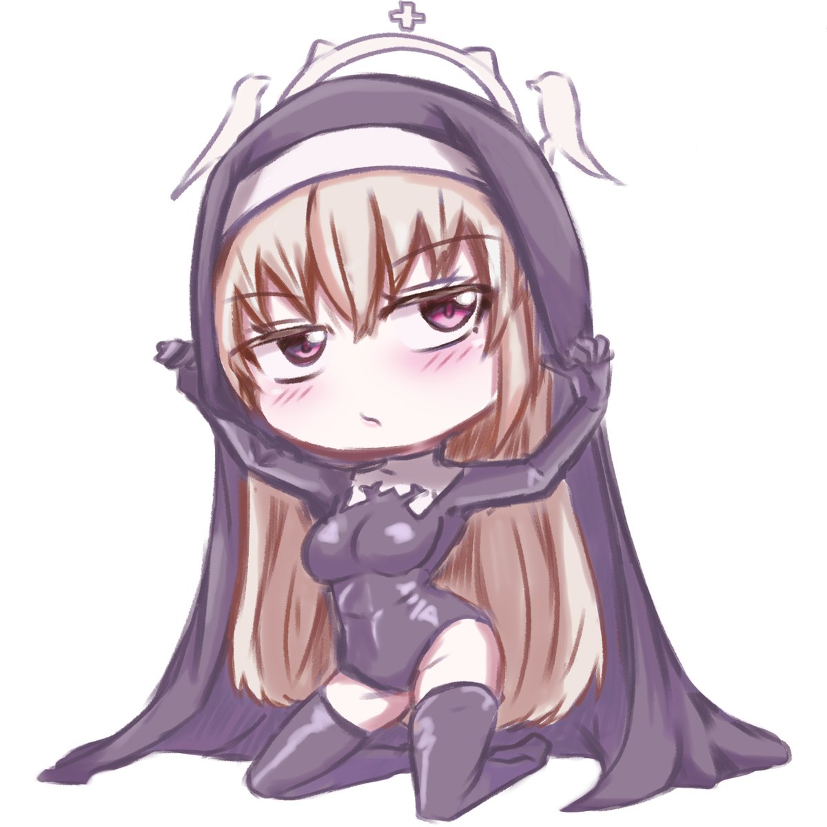 「サクラコ様～～～#ブルーアーカイブ  #ブルアカ #BlueArchive 」|おむらいぬのイラスト
