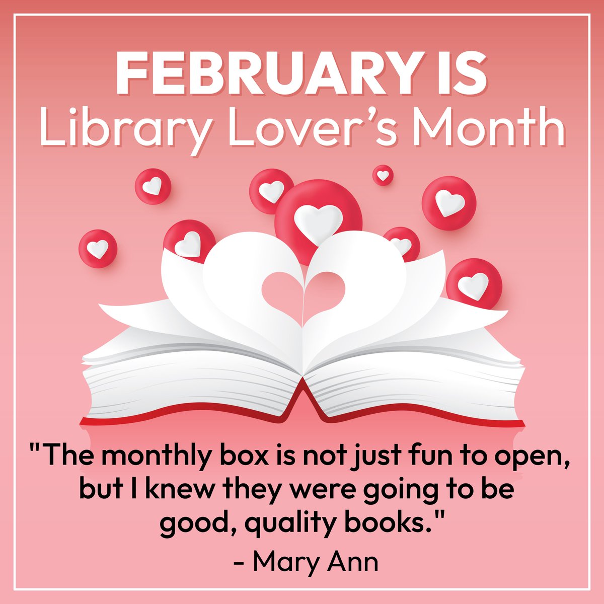 We are celebrating National Library Lover's Month by sharing some #JLG love because we love happy librarians. Heart ❤ if you love Junior Library Guild. Bonus! Comment why you love our service for a chance to win a JLG Swag Bag. #JLG #LibraryLoversMonth #ContestAlert #freeswag