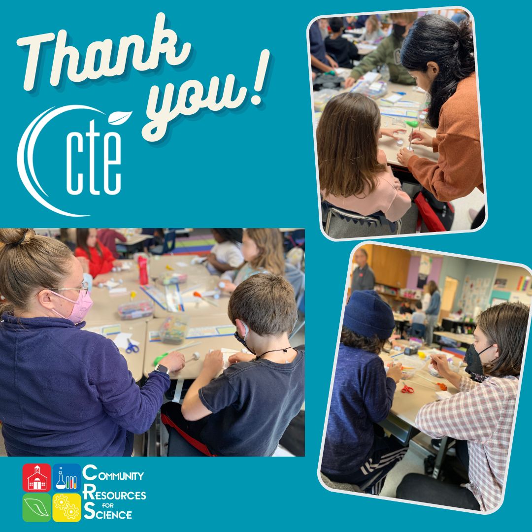 crscience's tweet photo. Thank you @Go_CTE scientists for some Friday fun making balloon rocket cars with @BerkeleyUnified elementary students! #InvestinSTEM #STEM4All #K5STEM https://t.co/72GmeoN6h3
