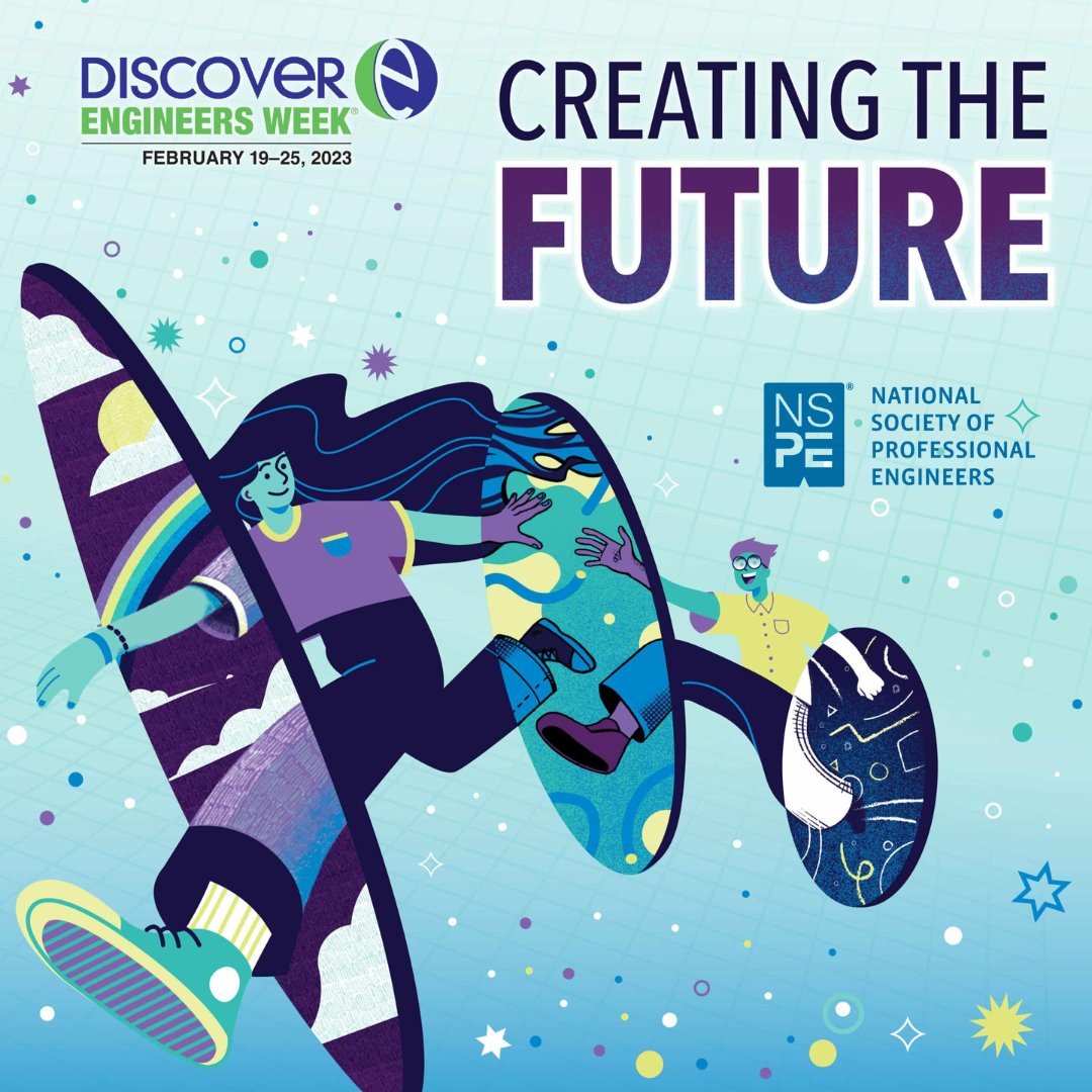 NSPE's tweet image. What are your plans for #Eweek2023 next week? Learn more about this celebration and get ready to show the world #whatengineersdo! bit.ly/3p7uXBX