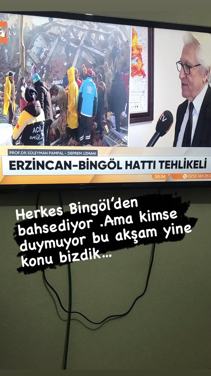 #BingolAFETboelgesiilanedilsin 
Uzmanlar her akşam bağırıyor...
Ama hiç bir yetkili gerekeni yapmıyor ..
