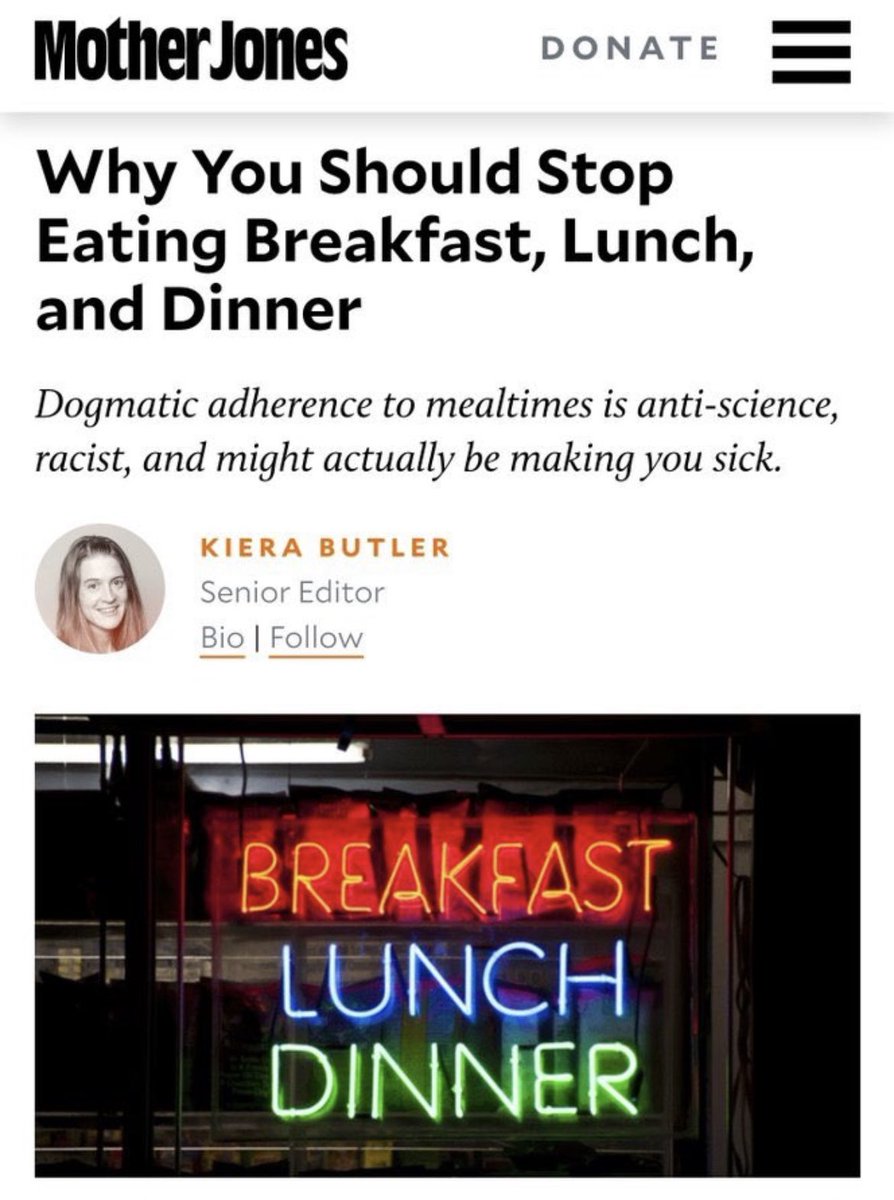 I’ve been saying lunch is racist for years