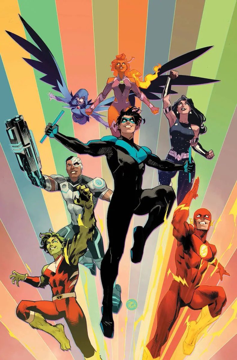 best of wally west on Twitter "titans 1 variant cover by Dan Mora"
