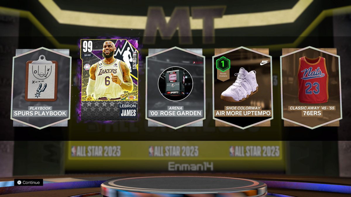Enman_14's tweet image. #NBA2K23 one single!!! @splashedition