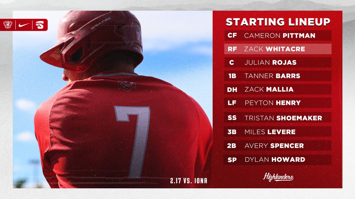 RadfordBaseball's tweet photo. The starters for game one. 👇

#RWay | #RiseAndDefend🛡️ https://t.co/kZPv7zMllW