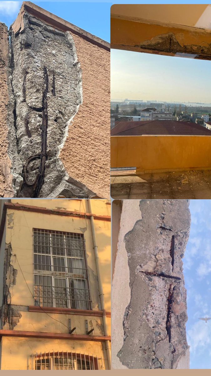 Deniz kabuğundan betonlar!! Paslı, korozyona uğramış açıkta bina demirleri! Ne zaman yaşadıklarımızdan ders çıkarıp önlem alacağız ? #CerrahpaşaMezarOlmasın <a href="/drfahrettinkoca/">Dr. Fahrettin Koca</a> <a href="/drsgonen/">M.Sait Gönen</a>