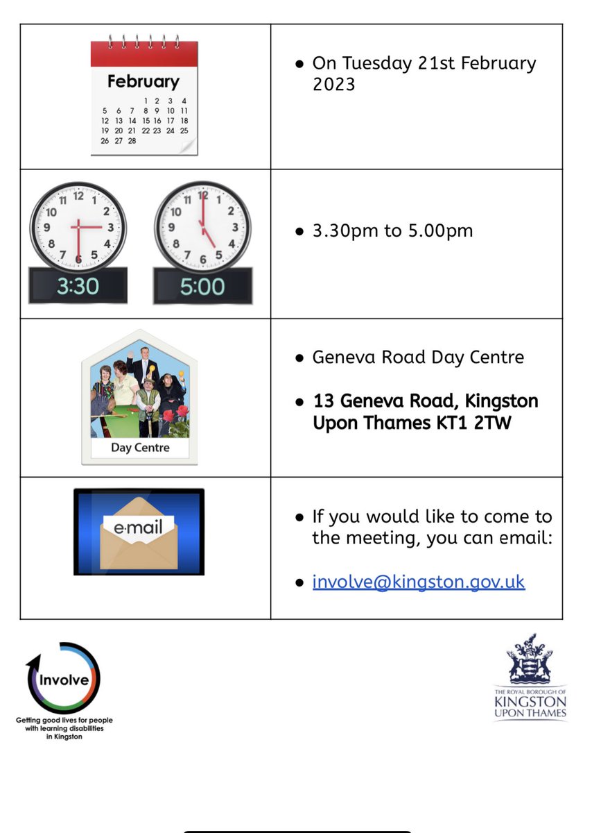alysia_hurrell's tweet photo. For any Kingston Upon Thames residents there is an accessible Local Plan community consultation held at @EnhanceAble on Tuesday 21st February.

Support workers and carers welcome to attend! 

#LocalPlan #KingstonLocalPlan #RBKLocalPlan #Enhanceable https://t.co/PEUZG0exii