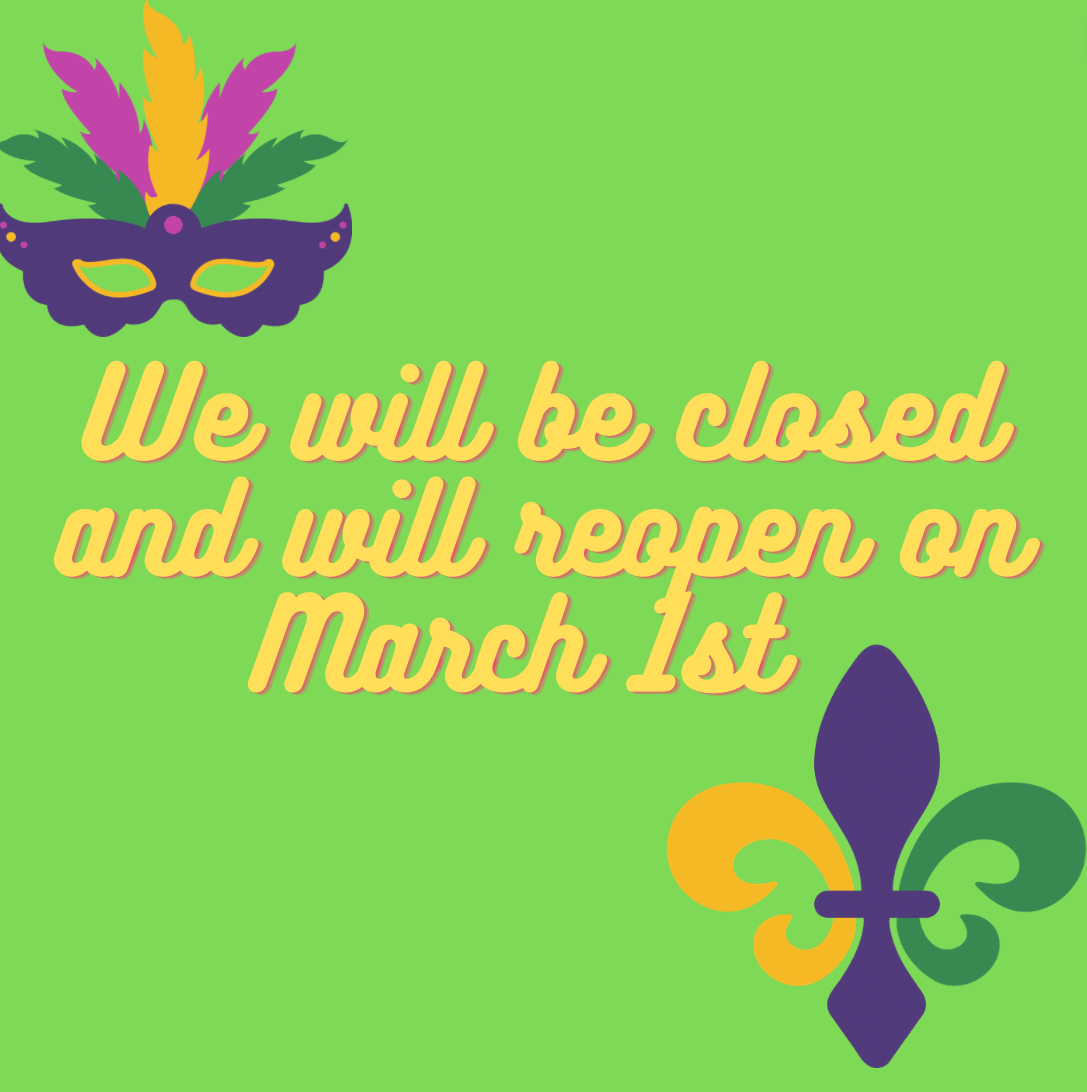 greenandwhiteco's tweet photo. The Green and White Cookie Site will be closed until March 1st. Have a happy Mardi Gras! 💜💛‼️ https://t.co/T0YhN4SIAj