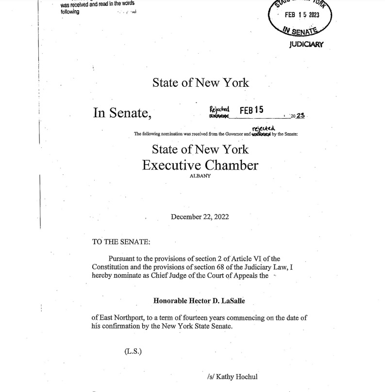 1st Black chief judge for New York state confirmed