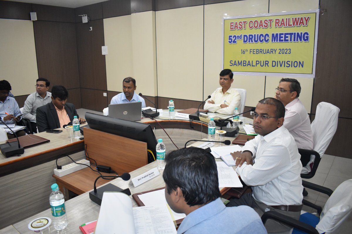 LipsitMishra's tweet photo. Attended the 52nd DRUCC meeting at Sambalpur on 16th Feb. Raised various issues of Passenger amenities at Bargarh, Attabira and Barpali railway stations. https://t.co/6wFW2LSEuP