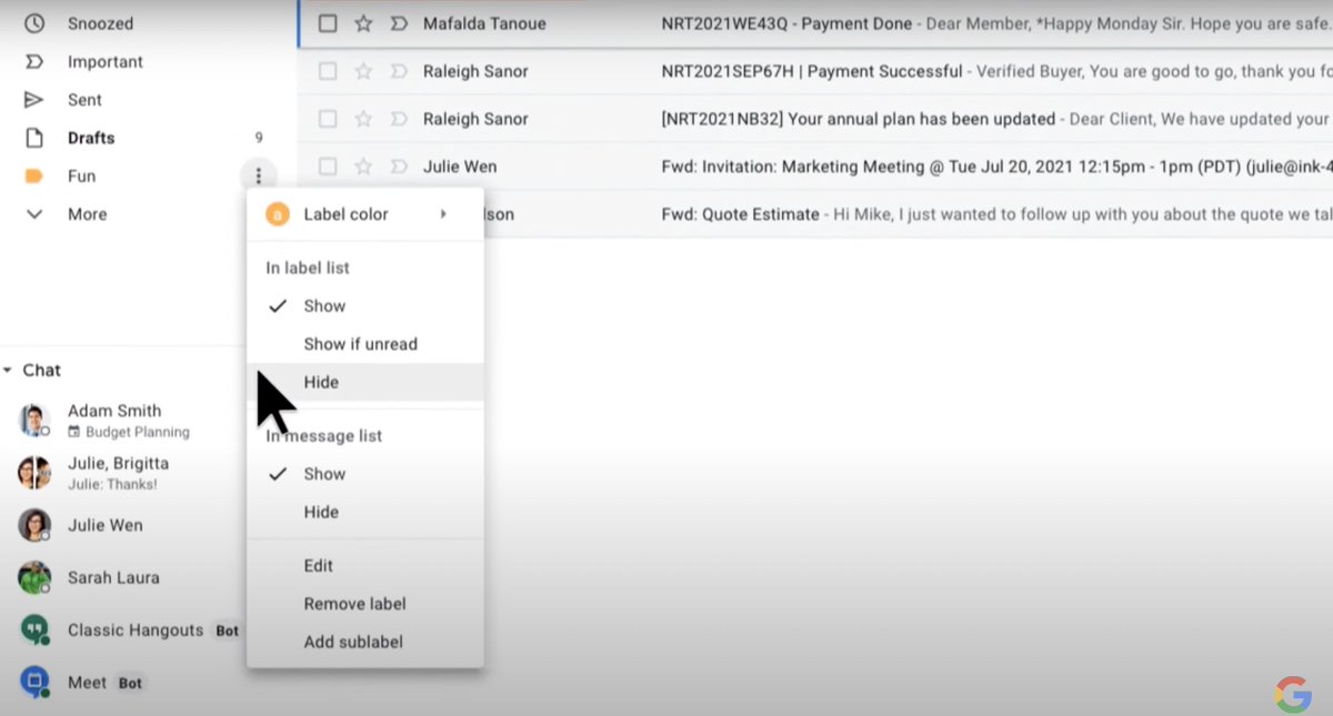 Gmail On Twitter Hide Labels In Gmail Https goo gle 3Yim7Dd how-to-hide-label-in-gmail-hide-label-in-imap-pop3-mail-youtube
