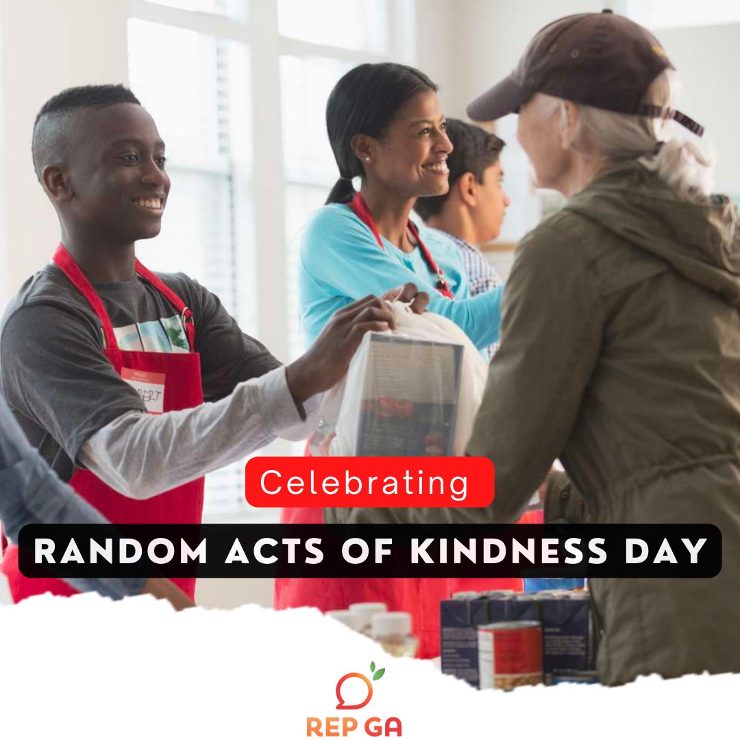 Rep_GA's tweet photo. It's #RandomActsOfKindnessDay y'all π§‘
Spread some kindness in your local community and show everybody why peaches are so sweet π
#kindness #repga #georgiapeach https://t.co/hyhQ3vqWvv