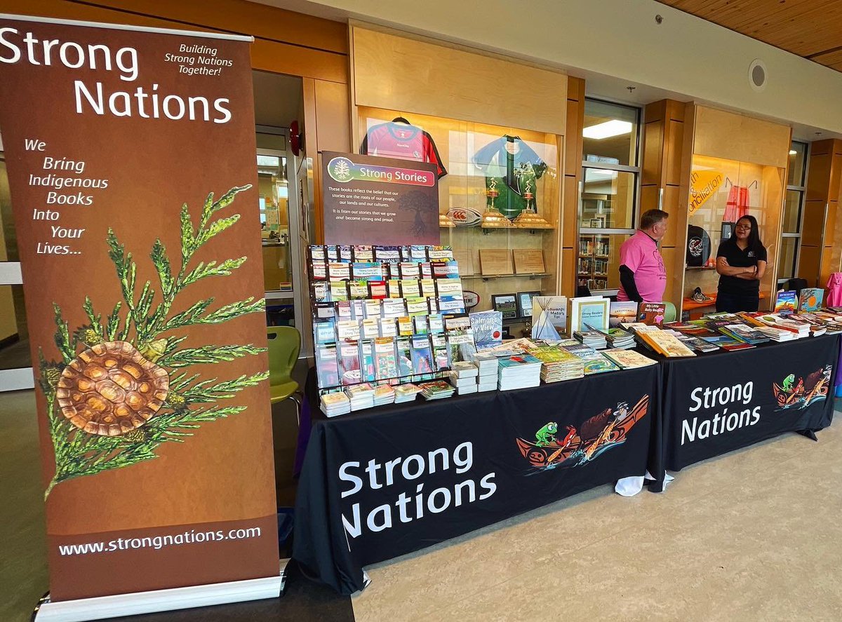 We’re excited to be in Comox today for SD71’s Pro-D Day event focusing on Indigenous education ☺️📚

#strongnationspublishing  #comox #sd71 #indigenousbooks #indigenouseducation #indigenousbookstore #indigenouspublishing #booksforschools #authenticrepresentation #diversebooks