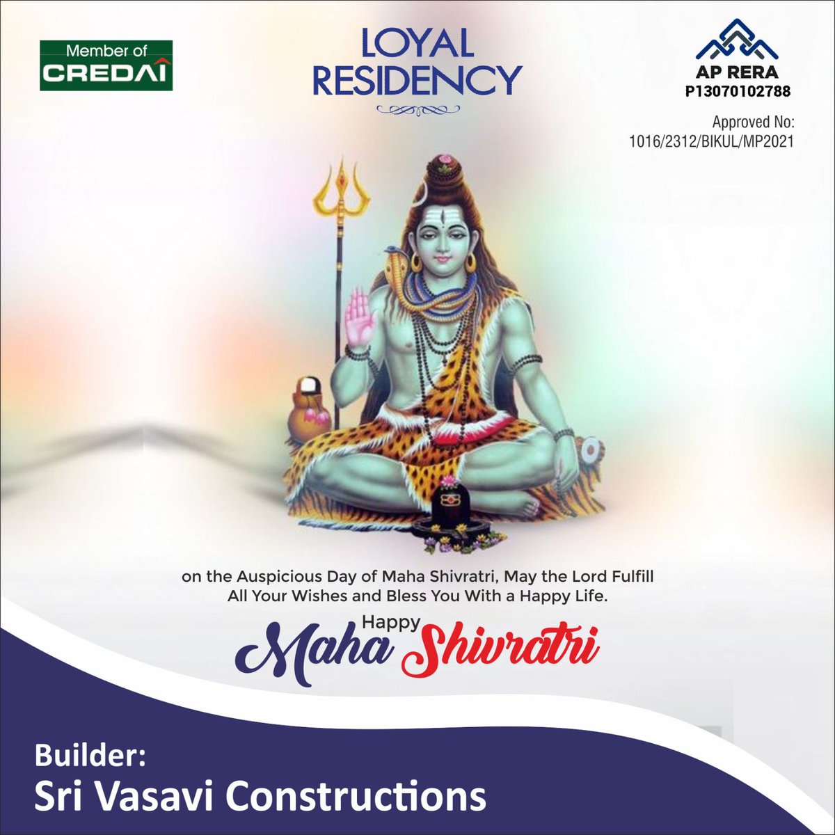 loyalresidency's tweet photo. 𝐎𝐧 𝐭𝐡𝐢𝐬 𝐌𝐚𝐡𝐚 𝐒𝐡𝐢𝐯𝐫𝐚𝐭𝐫𝐢, 𝐦𝐚𝐲 𝐋𝐨𝐫𝐝 𝐒𝐡𝐢𝐯𝐚 𝐬𝐡𝐢𝐧𝐞 𝐥𝐢𝐠𝐡𝐭 𝐨𝐧 𝐚𝐥𝐥 𝐭𝐡𝐞 𝐝𝐚𝐫𝐤𝐧𝐞𝐬𝐬 𝐚𝐧𝐝 𝐠𝐢𝐯𝐞 𝐩𝐞𝐚𝐜𝐞 𝐚𝐧𝐝 𝐡𝐚𝐩𝐩𝐢𝐧𝐞𝐬𝐬. 𝐇𝐚𝐩𝐩𝐲 𝐌𝐚𝐡𝐚 𝐒𝐡𝐢𝐯𝐫𝐚𝐭𝐫𝐢 2023!
#loyalresidency #aprere #CREDAI #3bhkapartments https://t.co/LrotodzzPo