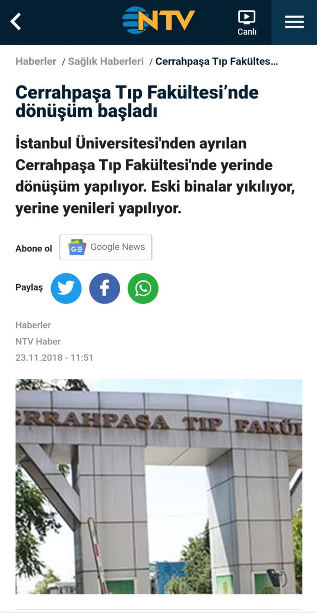 CTFdeprem's tweet photo. 2012 yılından beri yerinde yeniden yapılandırılacağı söylenen Cerrahpaşa Tıp Fakültesi’ni deprem yıkmadan yenileyelim!

#CerrahpaşaMezarOlmasın https://t.co/jSWuBTDiuC