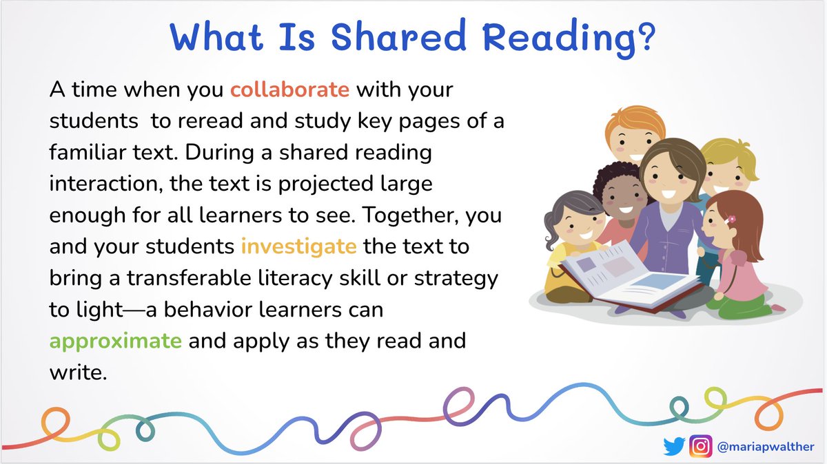 mariapwalther's tweet photo. We can extend the read-aloud experience by engaging in short bursts of shared reading with our early literacy learners. Check out this blog post if you want to learn more! https://t.co/IovB3N1g41
#ShakeUpSharedReading #CorwinTalks @CorwinPress https://t.co/Ft7awxu2Zi