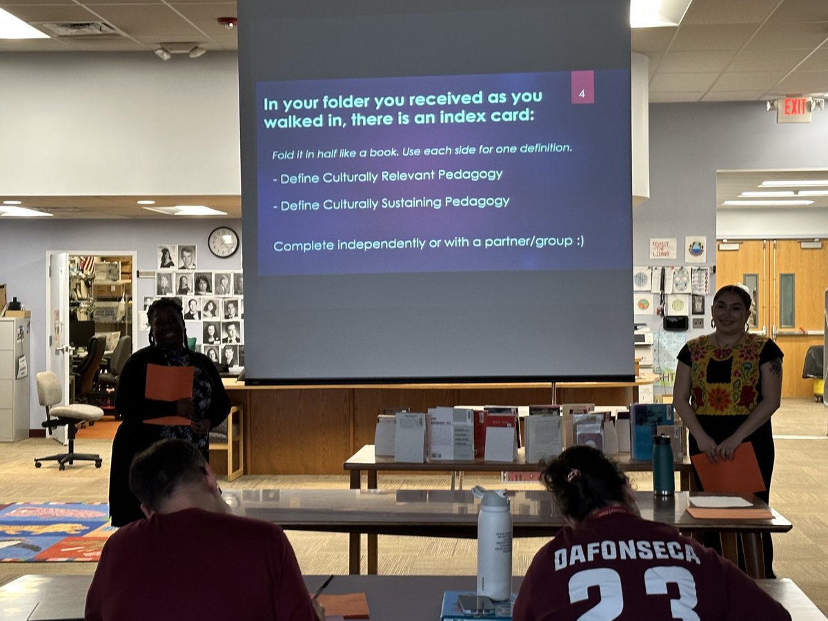 Culturally sustaining pedagogy! Amazing work! ⁦@nplain_schools⁩ ⁦<a href="/NPSD_MS/">NPSD_MS</a>⁩ ⁦@NPSD_Humanities⁩