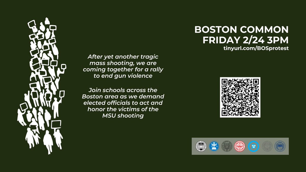 BUCollegeDems's tweet photo. Important info on a rally in Boston to say enough is enough.

cc @HarvardDems @TuftsDemocrats @brandeisdems @neucollegedems @sucdemocrats @bcdemocrats https://t.co/q0BowNQcuw