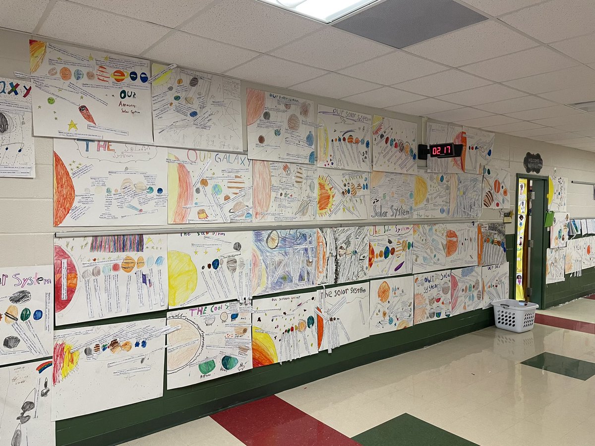 We are so proud of our Solar System projects!!! We loved learning all about the planets, and researching facts!🌖🪐🌎☀️ <a href="/CESGoPanthers/">CESGoPanthers</a>
