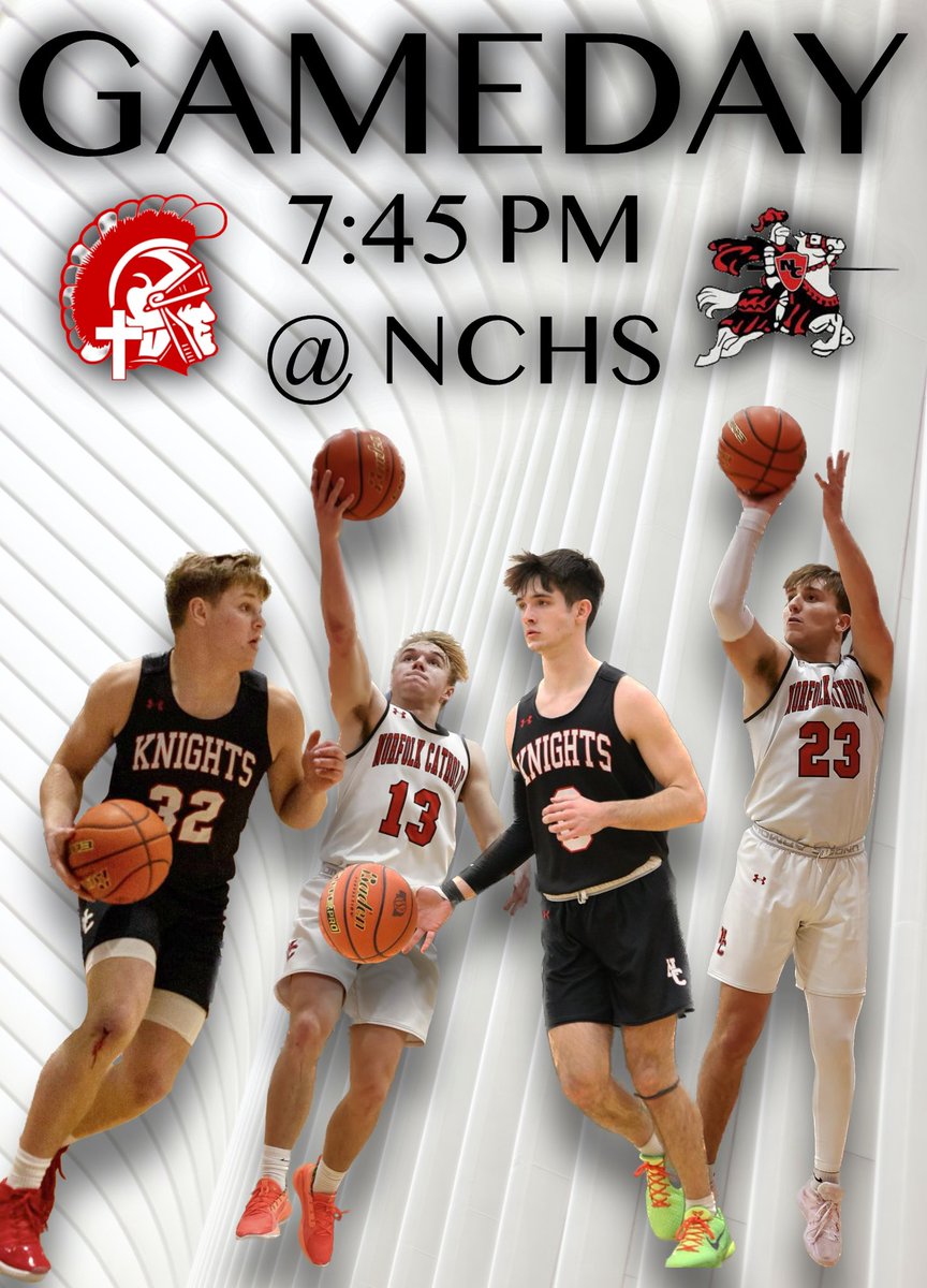 NCHSKnightsBB's tweet photo. 🚨GAMEDAY ALERT🚨

🆚 HCC
📍 NCHS
⌚️ 5:30 PM JV
⌚️ 7:15 PM Varsity
💻 https://t.co/X9J5HuInmL…

🎬Final regular season game tonight and it’s a big one‼️ We need everyone’s support‼️

#WeAreNC #KN1GHTS 

✨Shoutout to these 4 playing their last regular season home game tonight✨ https://t.co/86ogsIP6t7
