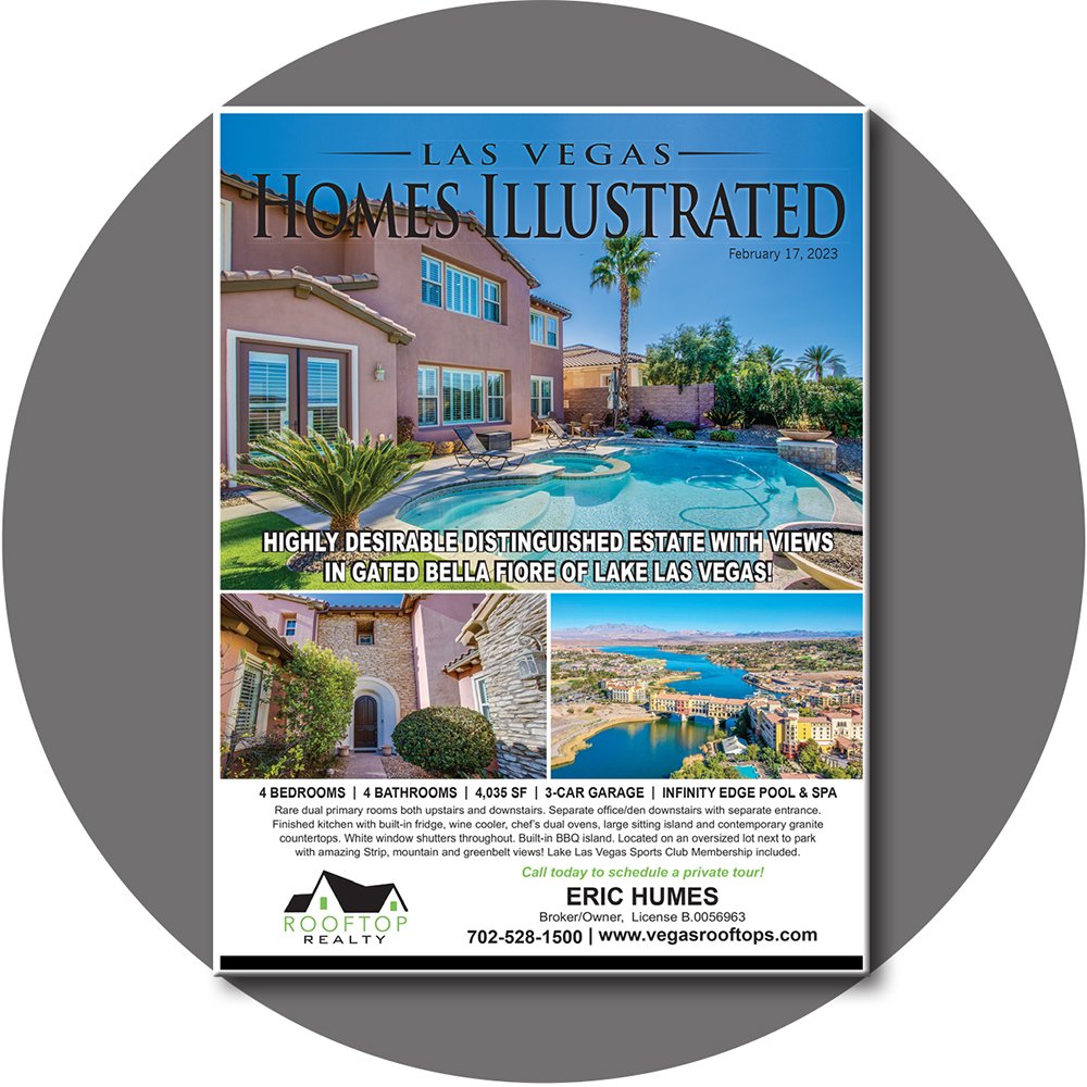 lvhomesillus's tweet photo. The February 17, 2023 digital issue is available - Your guide to available homes for sale or rent in the Las Vegas Valley https://t.co/GIPmHukf9a
Featured cover listing presented by Eric Humes, Rooftop Realty:   https://t.co/rDKLU1IRfm https://t.co/fO9MuFUwue