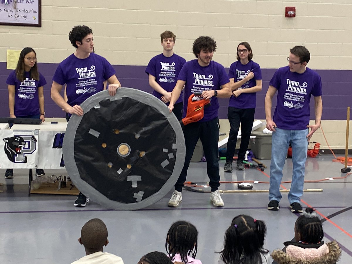 Back at Violet Elementary performing demonstrations with Team Physics! High school and elementary students learning together! <a href="/PLSD/">Pickerington Schools</a> <a href="/TigerPhysics/">Kevin McChesney</a> <a href="/marybwhalen/">Mary B Whalen</a>
