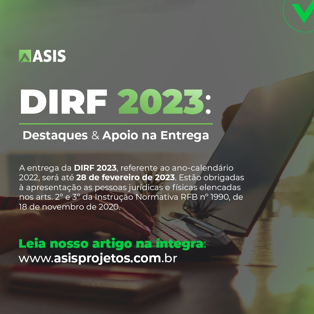 asistaxtech's tweet image. A DIRF visa registrar valores de impostos e contribuições que ficaram retidos com pagamentos para terceiros daqueles que são considerados “fonte pagadora” nos termos da legislação vigente.

🔗 Leia nosso artigo na íntegra: bit.ly/DIRF2023.

#DIRF #DIRF2023