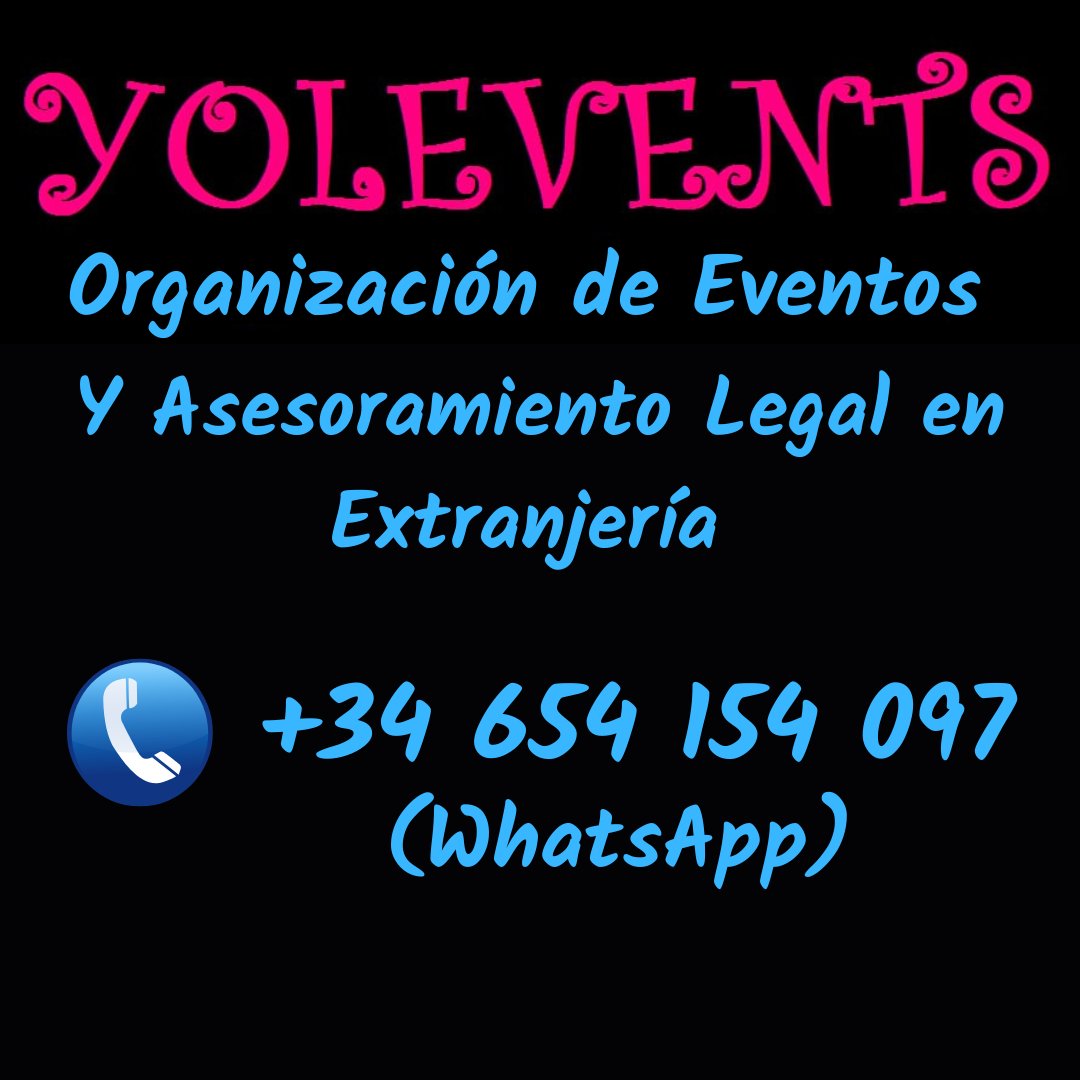 Nuestra Amiga y Compañera Yolanda Parralejo, Organizadora de Eventos y Asesoramiento Legal de Estrangeria !! 👍🏻👍🏻👍🏻👍🏻 YOLEVENTS