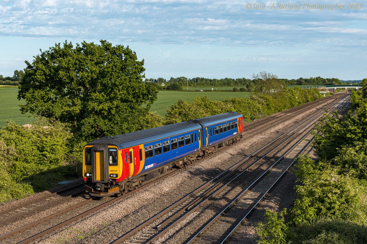 iainw_802's tweet image. Recently Withdrawn 156497 seen at Cossington back in 2017 with an Ivanhoe Service for Lincoln Central from Leicester the future for these 156s is unclear! #class156 #cossington