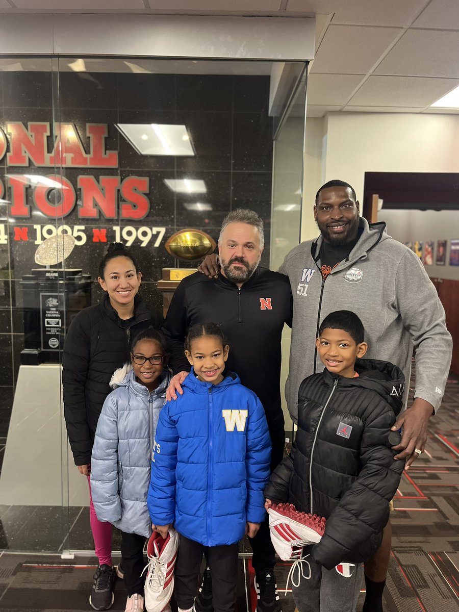 Yoshi_Hardrick's tweet photo. Nice to meet @CoachMattRhule thanks for the love, I’m excited for the future, go @Huskers ! #GBR https://t.co/5vDgiA5xNb