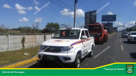 EjercitoNic's tweet photo. #NOTAINFORMATIVA | A través del #EstadoMayorDeLaDefensaCivil y la #UnidadHumanitariaYDeRescate, se participó en sofocación de incendios forestales, estructurales y de maleza en #Managua, #Matagalpa, #Estelí y #Chinandega, logrando extinguir un fuego en 116.2 hectáreas. https://t.co/tr4zEEEJu4