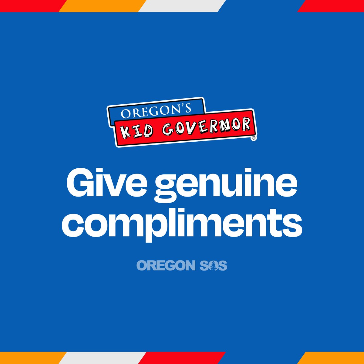 Lea's platform is about making kindness a part of your daily life. Here's a few ways to practice kindness:

- Be kind to service workers
- Donate to schools, libraries, or shelters
- Give genuine compliments
- Be kind online

#RAKDAY #orpol #ORKG #tpwk @KidGovernor