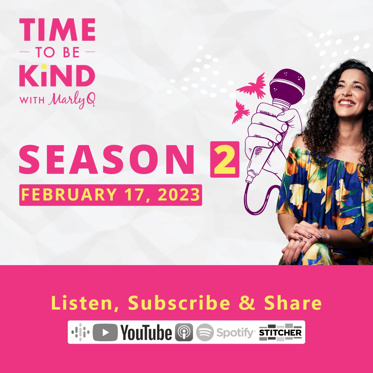 👂 Season 2 is LIVE on Spotify, Apple Podcasts, Google and YouTube. Listen and share! Why? Because the time to be kind…is NOW!  #RandomActsOfKindessDay #wePARK #timetobekind