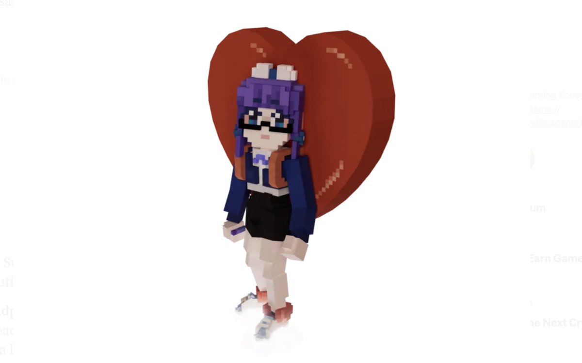 This is the first ever #NFT collection of The World Letter, and you could win one for free! 

Enter the contest (guidelines below👇🏼) for a chance to win this iconic heart backpack wearable, as part of my collaboration with <a href="/TheSandboxGame/">The Sandbox</a> and <a href="/LuluLand_World/">LuluLand World</a> ❤️ #giveaway