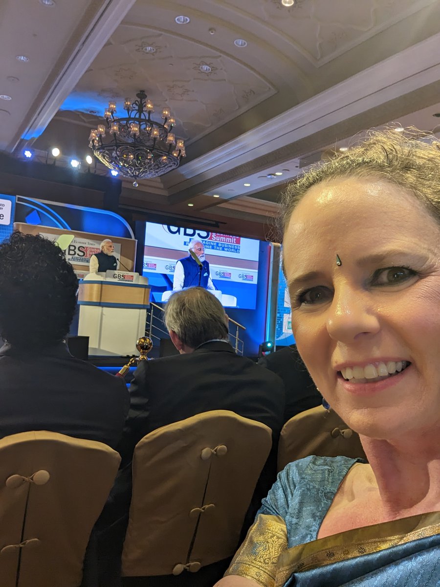 Very excited to attend the Global Business Summit in New Delhi and see India's Prime Minister Modi speak this evening #ETGBS2023 #technology #sustainibility #geopolitics #health #digital #motivation #worldeconomy #cmutepper