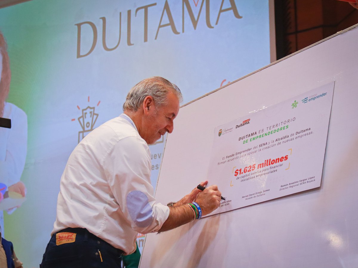 DavidOrteGomez's tweet photo. Igualmente abrimos una nueva convocatoria del entre la Alcaldía de #Duitama y el Fondo Emprender por 1.625 millones de pesos para 17 emprendedores Duitamenses. (3/3) https://t.co/lpe7vvFJU0