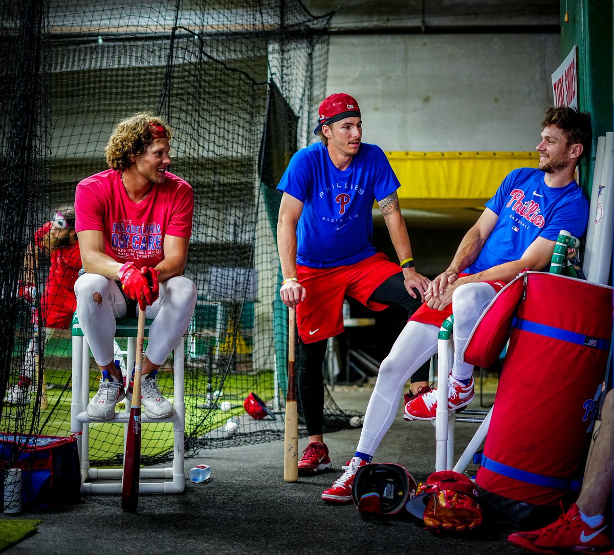 Phillies's tweet photo. What do you think they're chatting about? https://t.co/eLaLuf6Ua3
