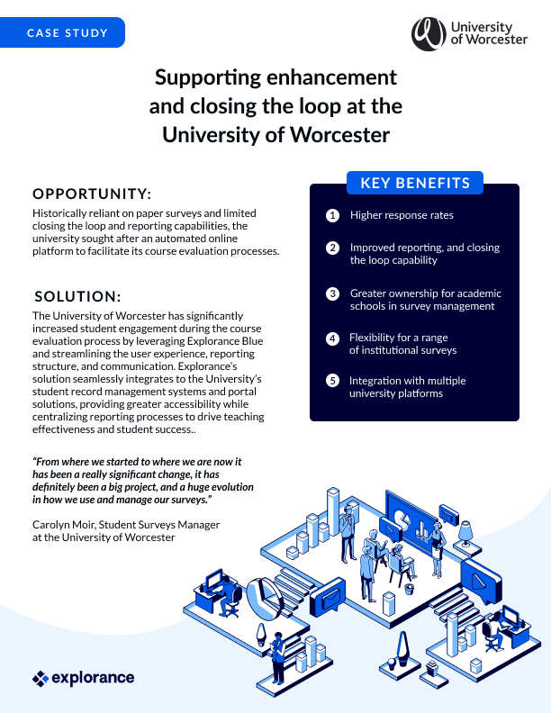 explorance's tweet photo. Leveraging Explorance’s Blue, discover how
@worcester_uni was able to increase student engagement and close the feedback loop during its institution-wide course evaluation processes – https://t.co/3uSWchnQFG
#PeopleInsight #HigherEd #EdTech #CaseStudy #CourseEvaluations https://t.co/t3ctDzrxhC