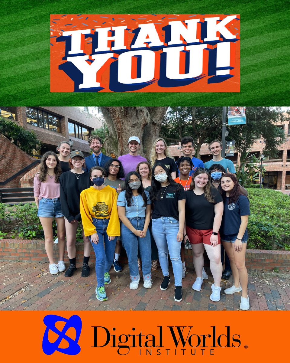 Thank you to all those who stood up and hollered for the Digital Worlds Institute this Gator Nation Giving Day. With your support, the institute exceeded its giving goal! These funds will go directly to supporting the various student-run organizations here at the institute. 🐊